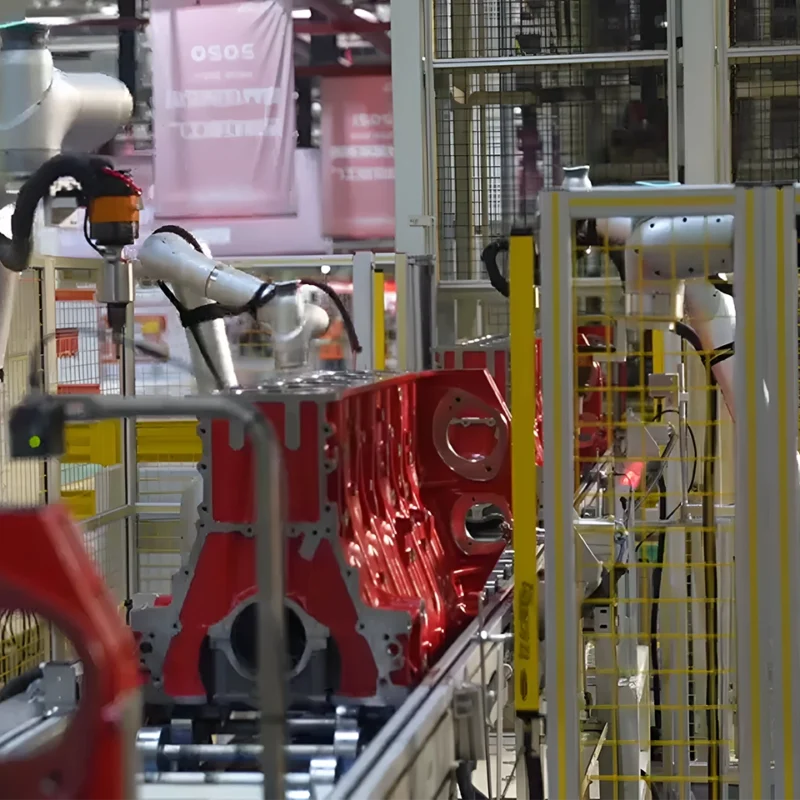 4 robots colaborativos trabajando en sintonía